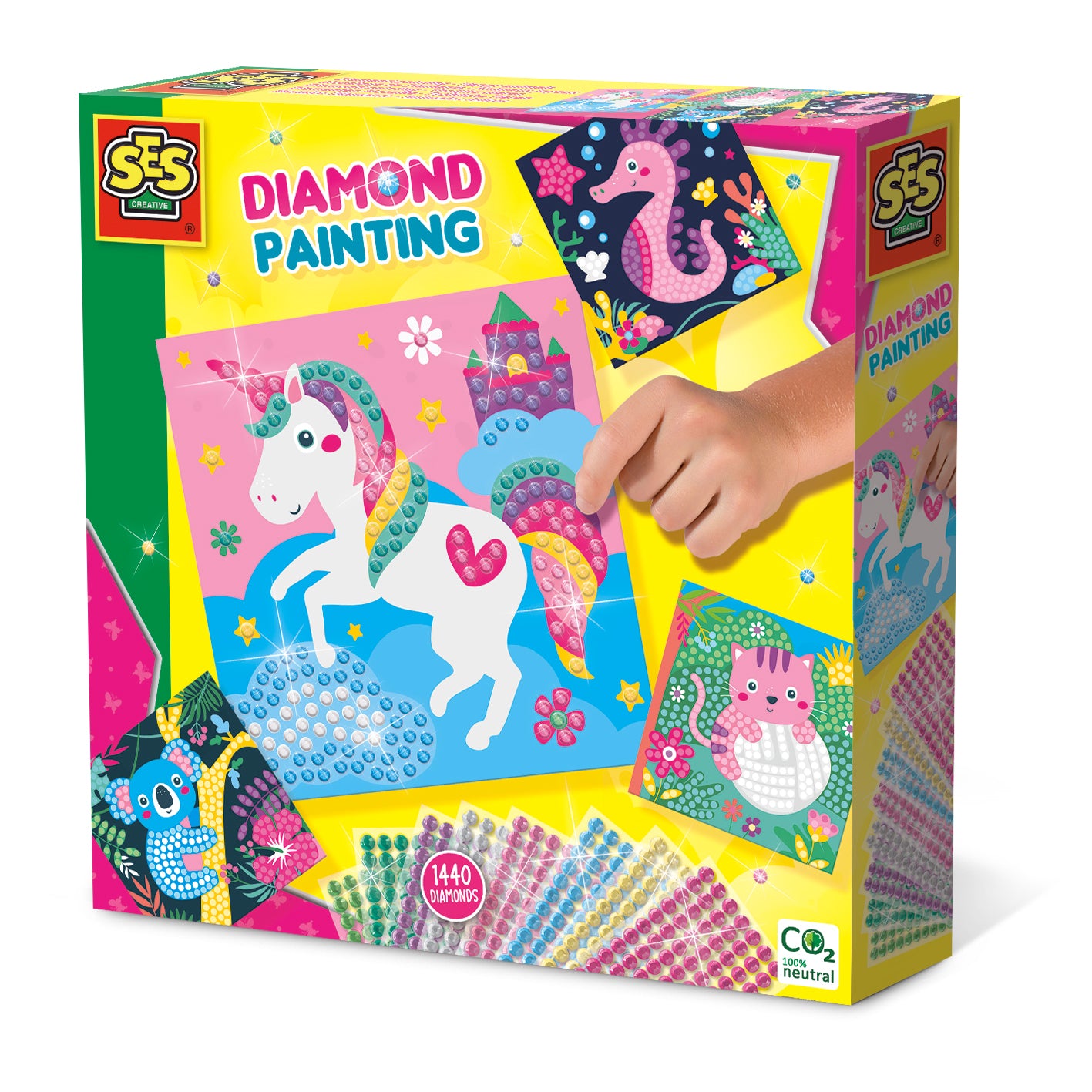 Diamantno slikanje - Veseli živali