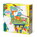 Slikanje po številkah na platnu - Gozdne živali 3x