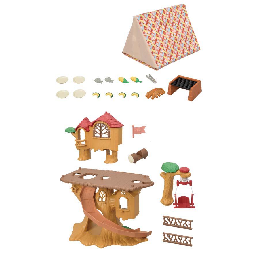 Dárková sada Sylvanian Families - Adventure Treehouse - Camper Edition