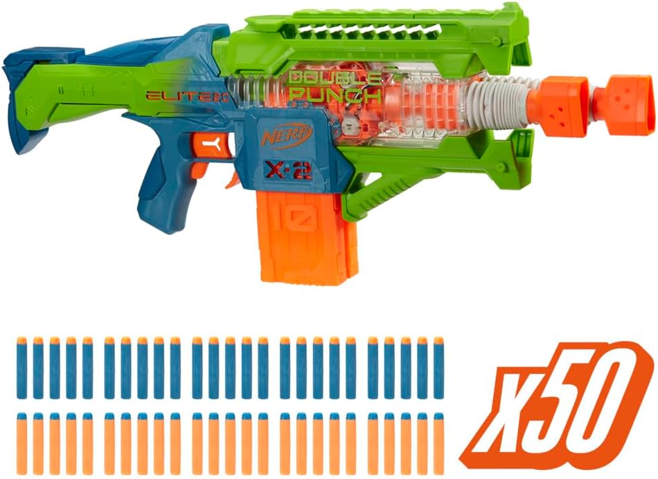 Nerf Elite 2.0: Double Punch Motorový Blaster