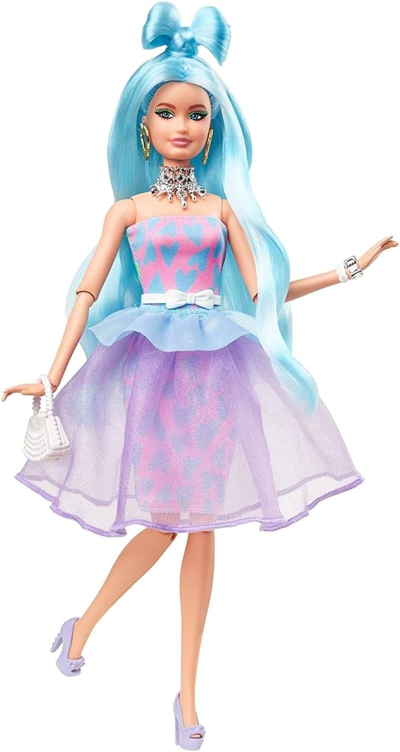 Mattel Barbie Extra - Lutka s modrimi lasmi in dodatki (GYJ69)