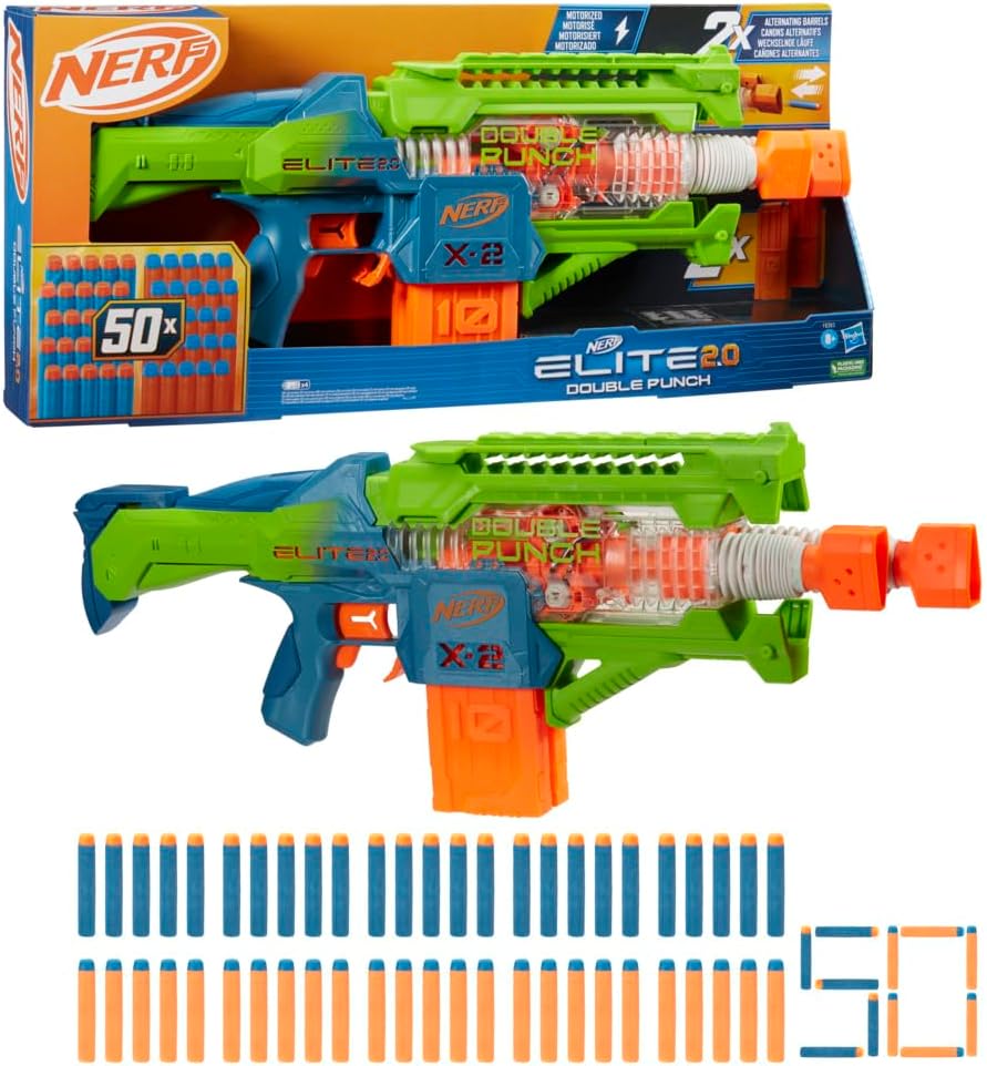 Nerf Elite 2.0: Double Punch Motorový Blaster