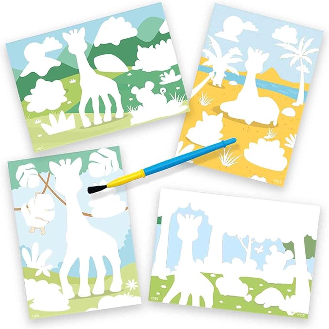 Sophie la girafe - Barvanje z vodo