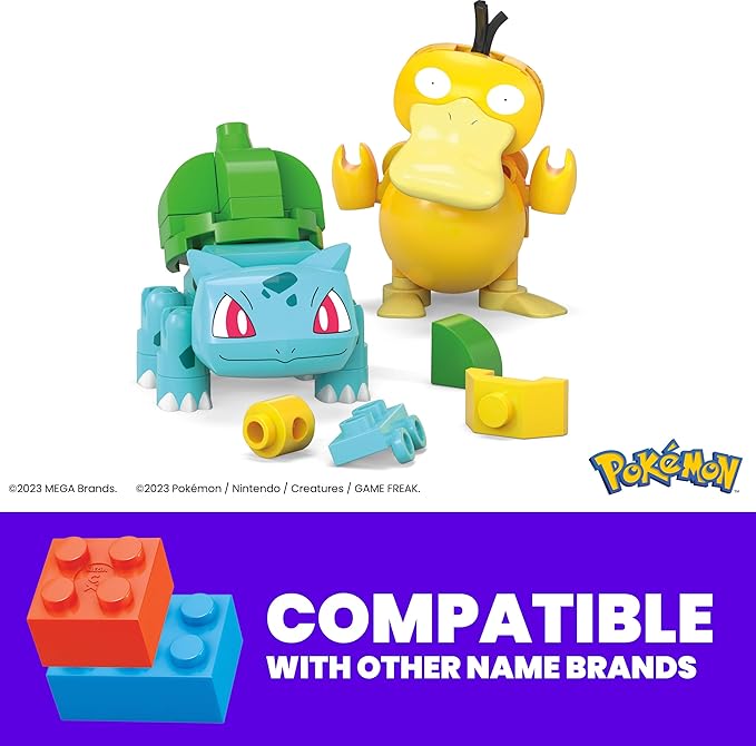 Mattel Mega Pokémon - Bulbasaur Psyduck Pokeballs (HXP14)