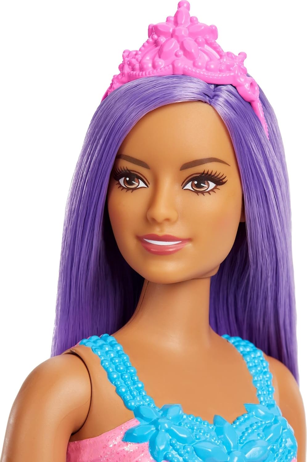 Mattel Barbie - Princesa z bujnimi lasmi vijolične barve (HGR17)