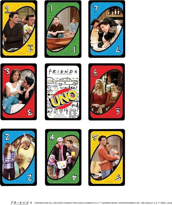 Mattel Uno: Igra s kartami Friends, temelji na televizijski seriji (HJH35)