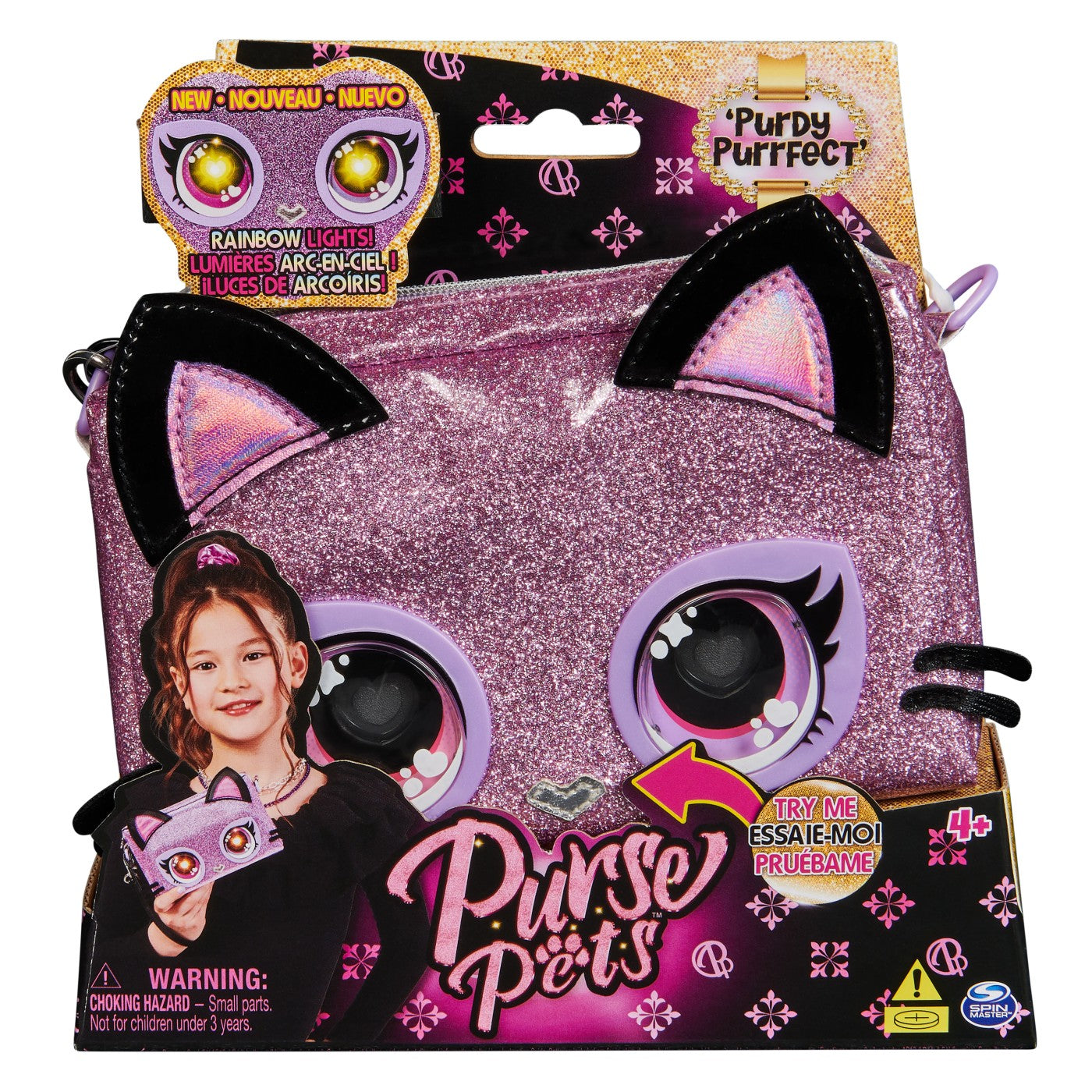 Purse Pets – 'Purdy Purrfect' Interactive Wrist Bag Cat (6067884)