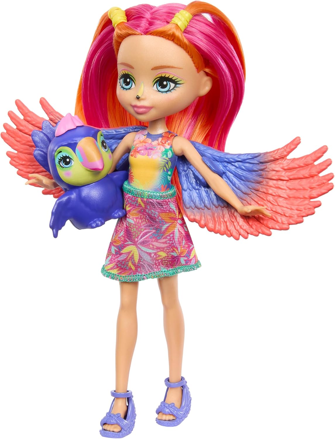 Mattel Enchantimals Sunny Beach - Trippi Tukan a panenka Pet Pavilion (HRX83)