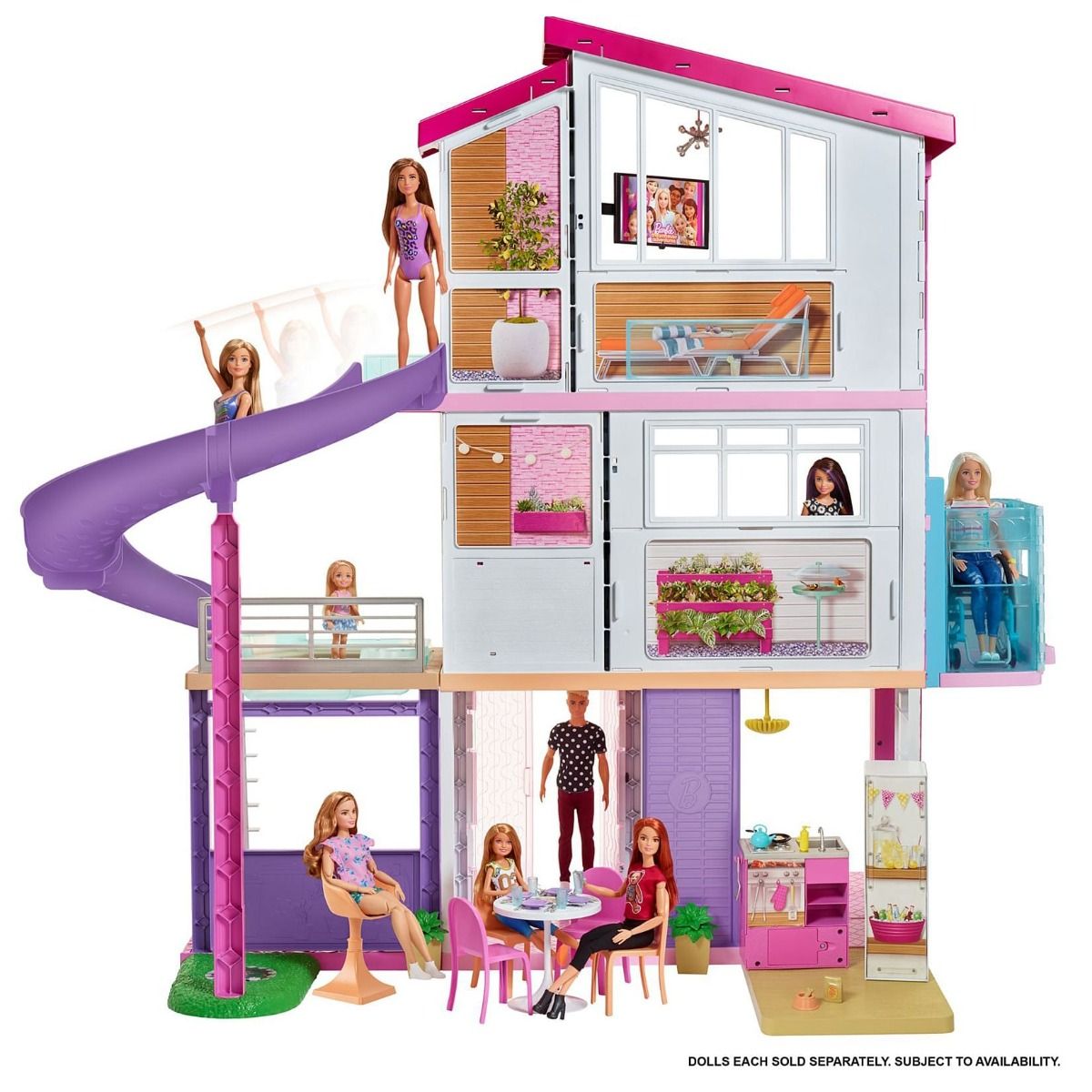 Barbie Dreamhouse Playset z dvigalom (GNH53)