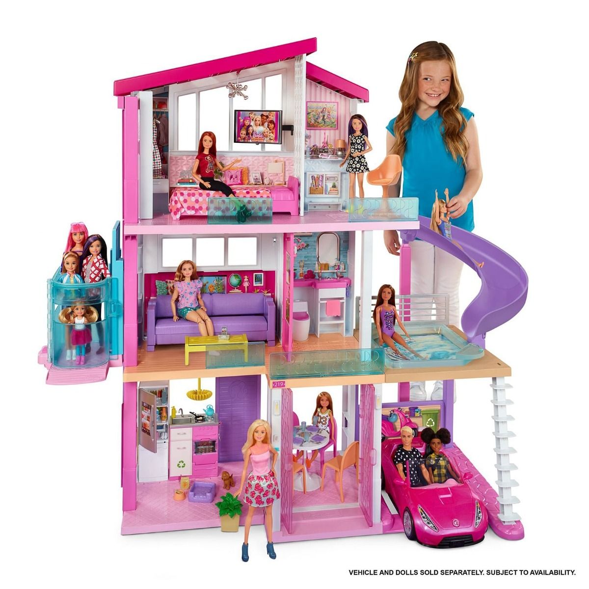 Barbie Dreamhouse Playset z dvigalom (GNH53)