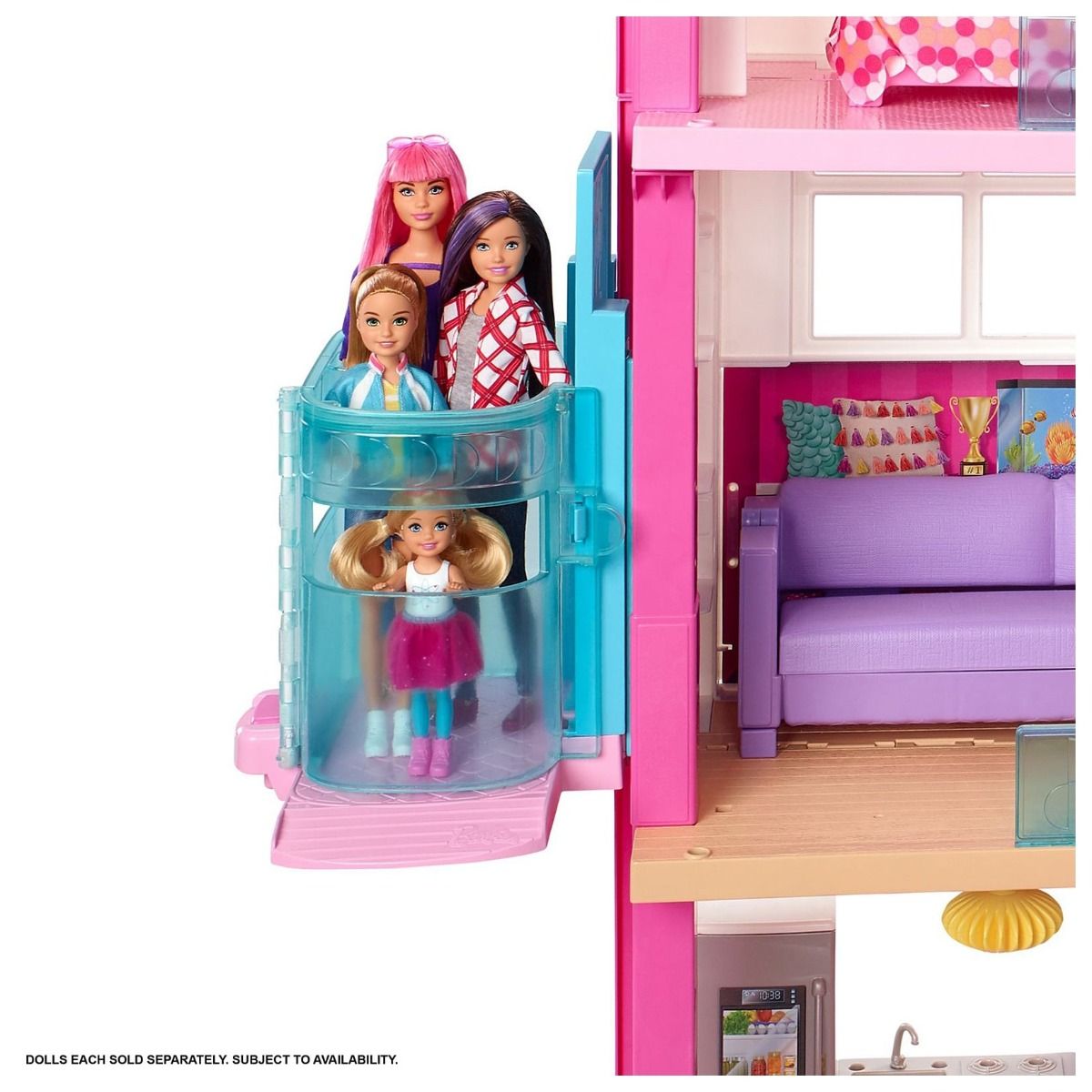Barbie Dreamhouse Playset z dvigalom (GNH53)
