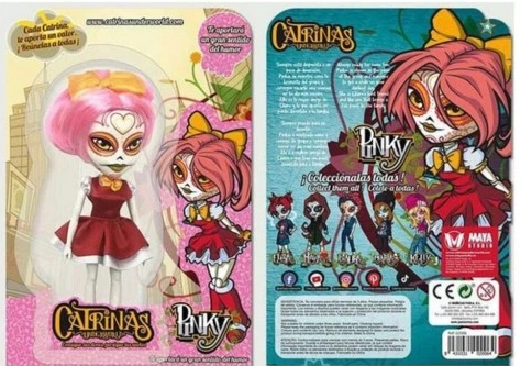 Punčka Mini Catrinas Pinky 16 cm