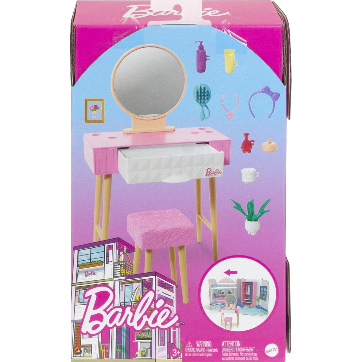 Mattel Barbie - Toaletna mizica (HJV35)