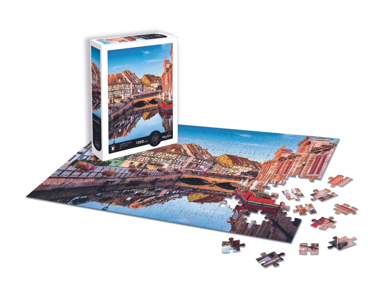 Puzzle 1000 dílků - Malé Benátky Colmar - Alsasko