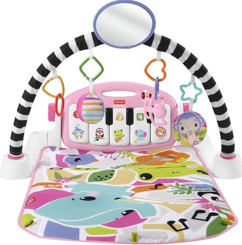 Fisher-Price – Kick & Play Piano Gym – růžová (BMH48)