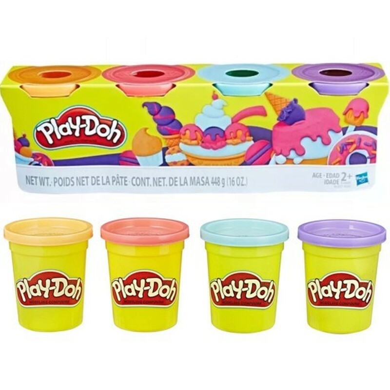 Hasbro Play-Doh Sweet Color plechovky (balení 4 ks) (E4869)