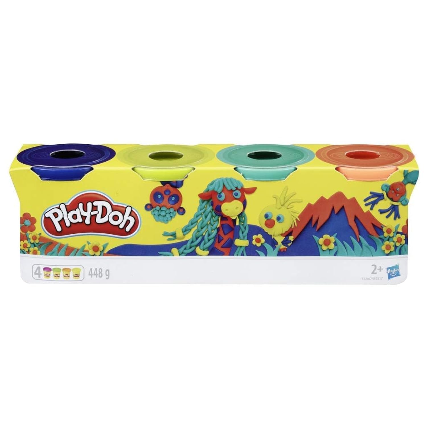 Plechovky Hasbro Play-Doh Wild Color (balení 4 ks) (E4867)