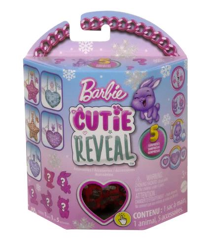 Mattel Barbie: Cutie Reveal - Roza torbica v obliki srca in dodatki (HKR38)