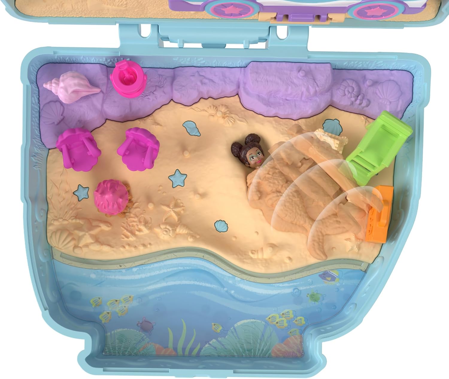 Mattel Polly Pocket: Kompaktní s projížďkou po moři se štěnětem (HRD36)
