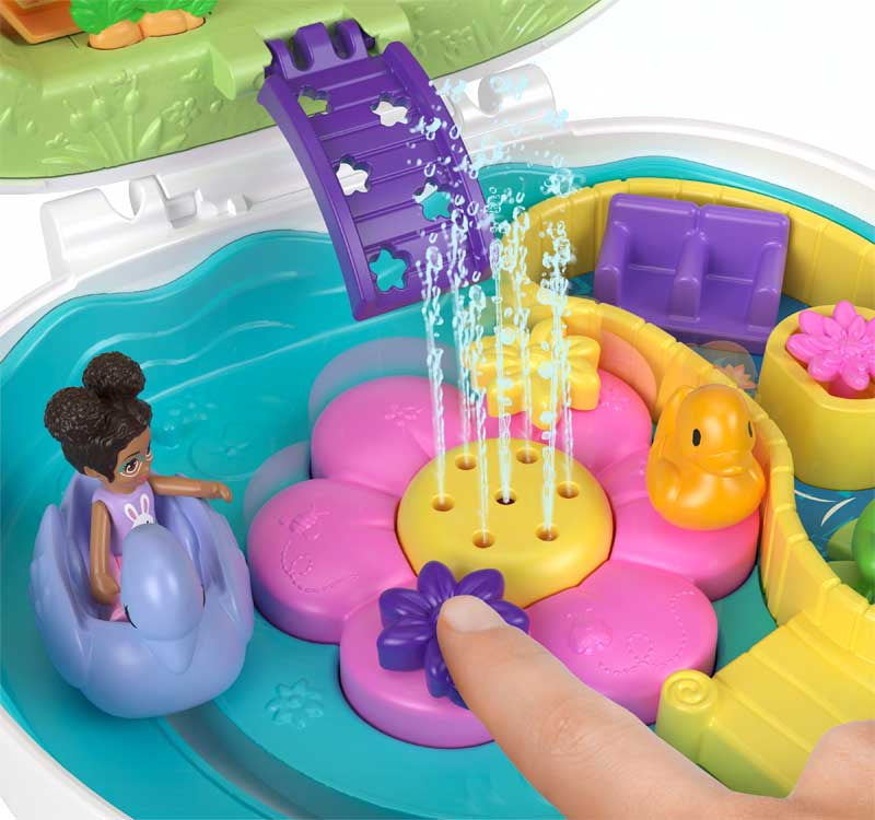 Mattel Polly Pocket: Květinová zahrada – Kompaktní se zajíčkem (HKV36)