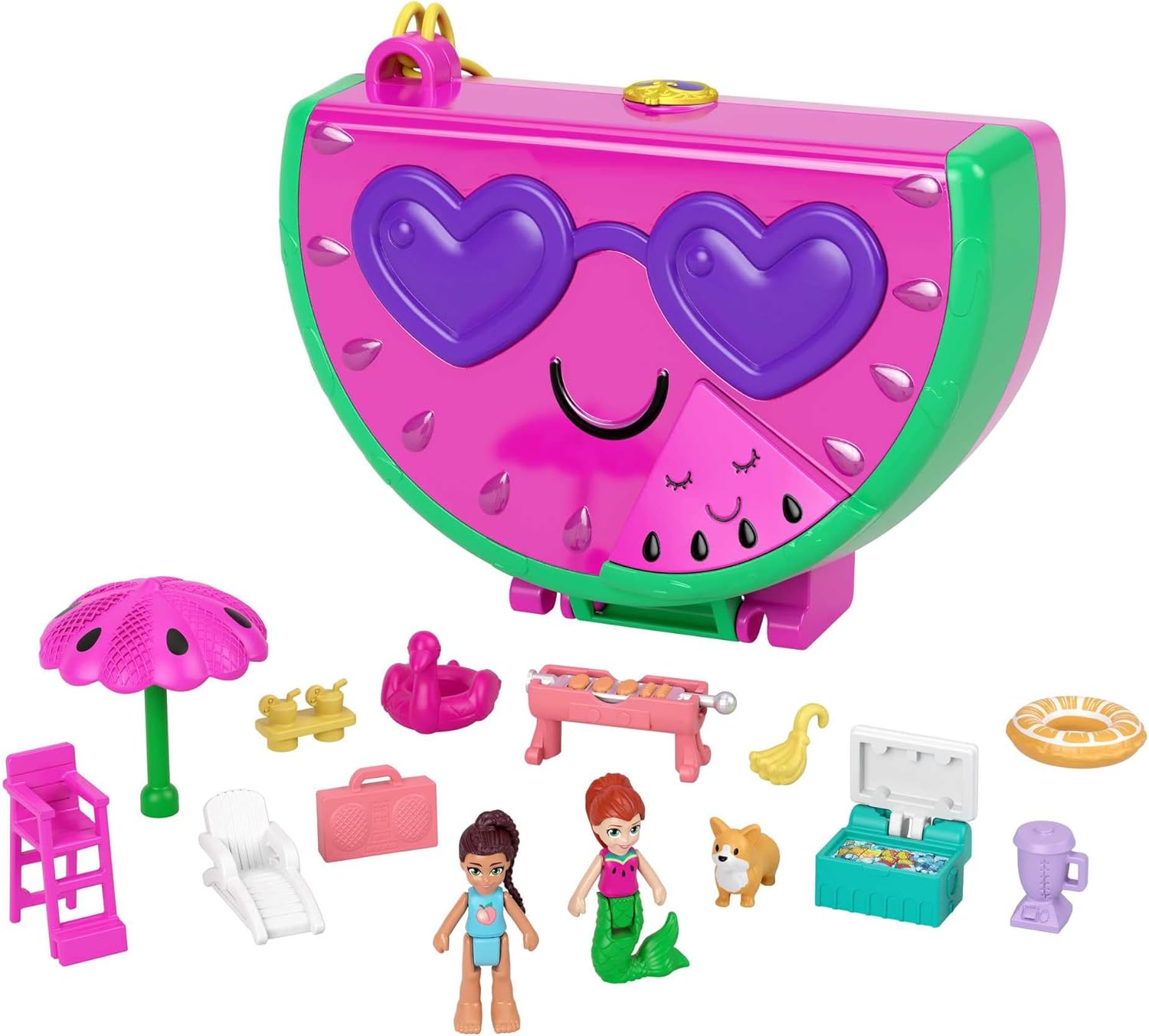 Mattel Polly Pocket - Kompaktní sada na párty s vodním melounem (HCG19)