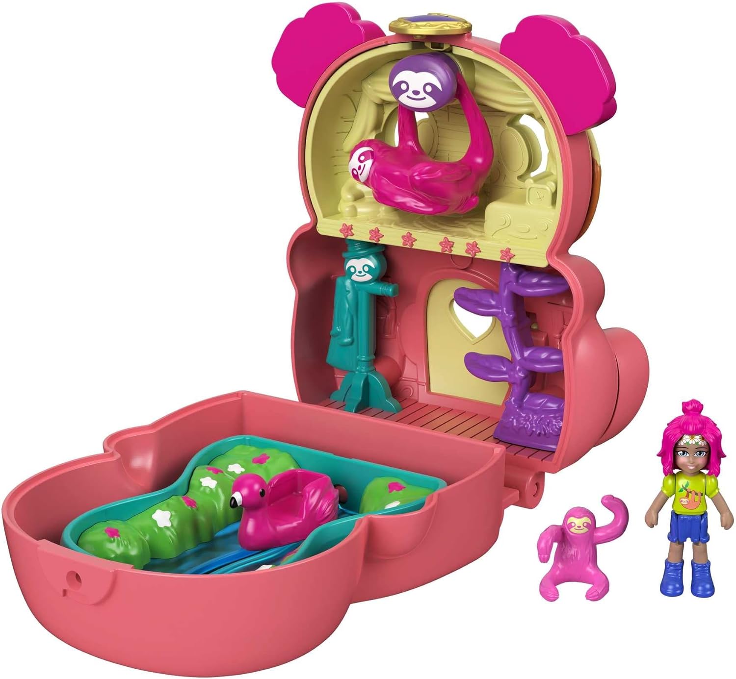 Mattel Polly Pocket: Twist and Open - Sloth (GTM59)