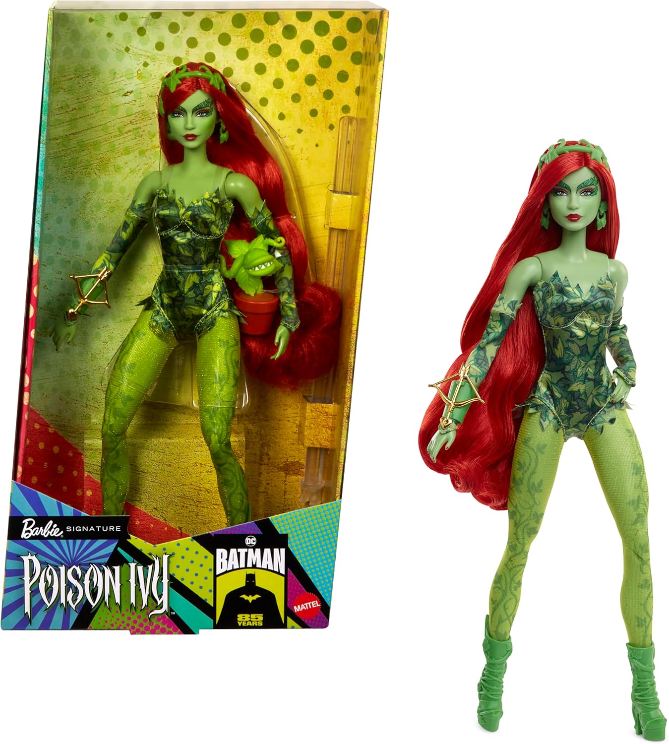 Mattel Barbie Signature DC: Batman 85 let - Poison Ivy Doll (HRM51)