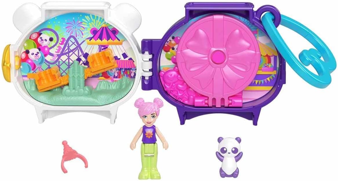 Mattel Polly Pocket Mini - Kompaktní herní sada Panda (HRD38)