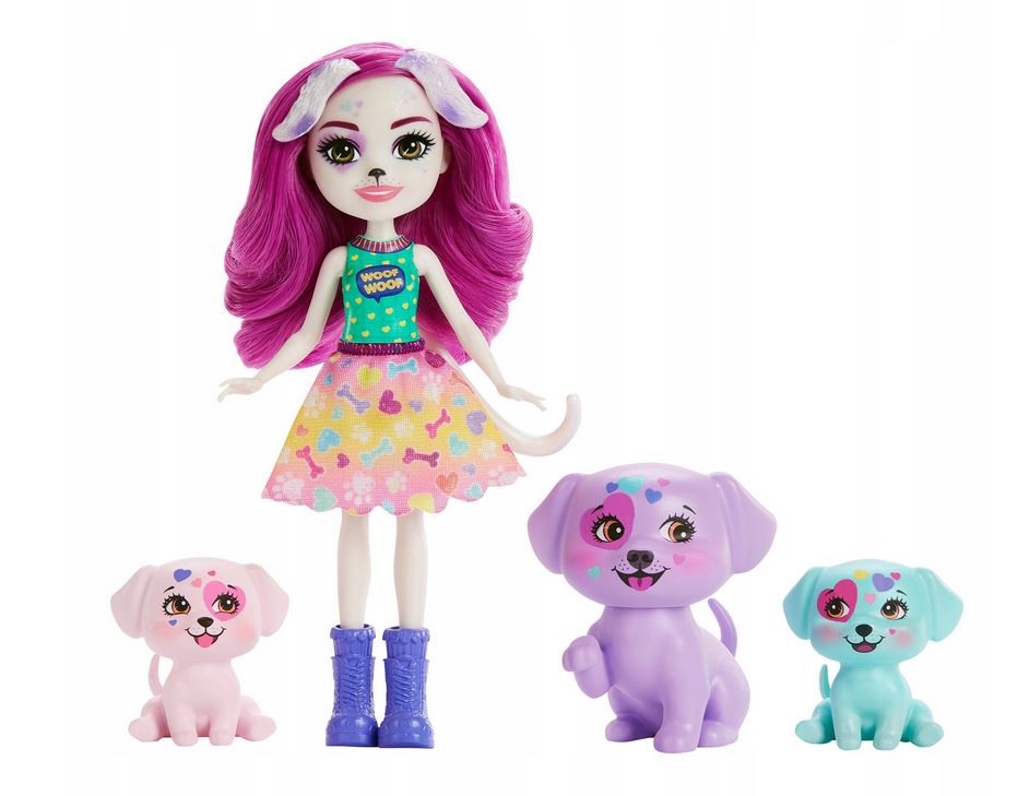 Mattel Enchantimals: Main Street City Tails – Dessaina dalmatská rodina (HKN14)
