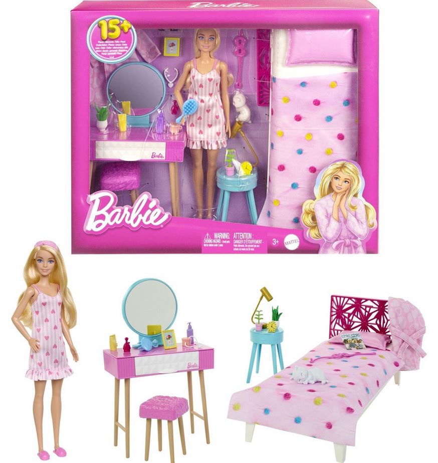 Mattel Barbie - Spalnica s punčko (HPT55)