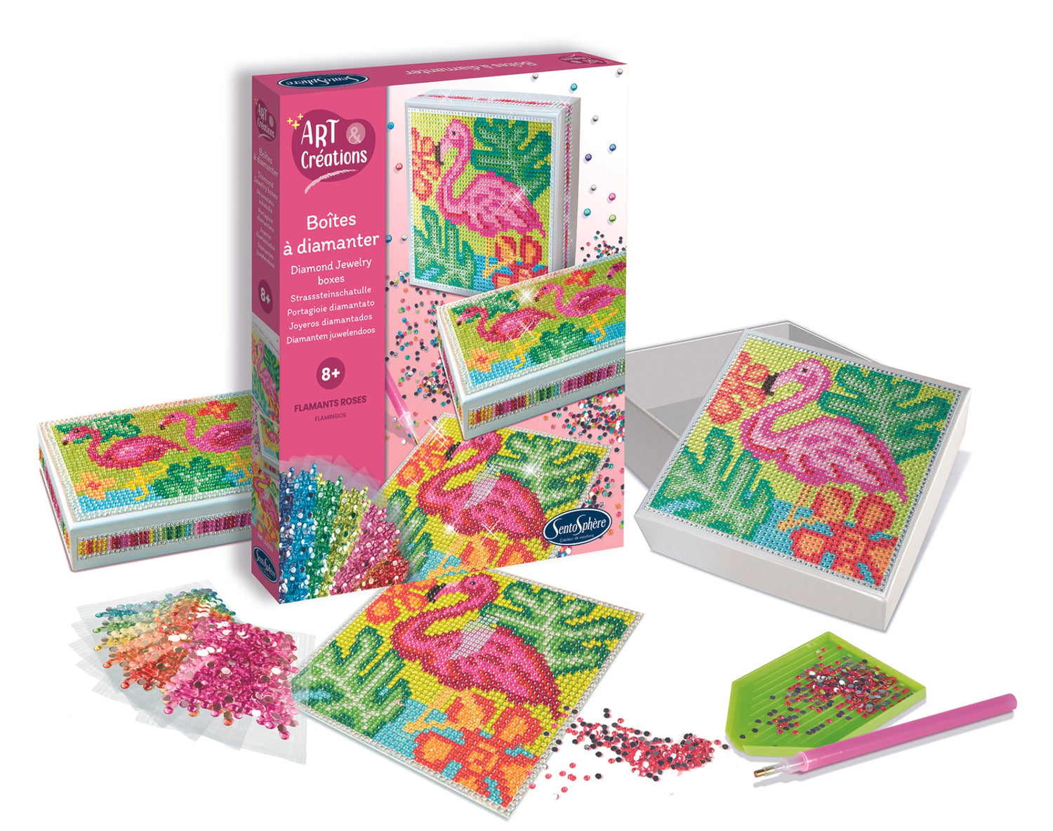 Art & Creations Diamond Boxes Flamingo