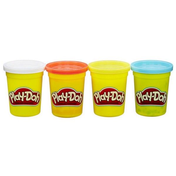 Hasbro Play-Doh – klasická sada barevných trubic (balení 4 ks) (B6508)