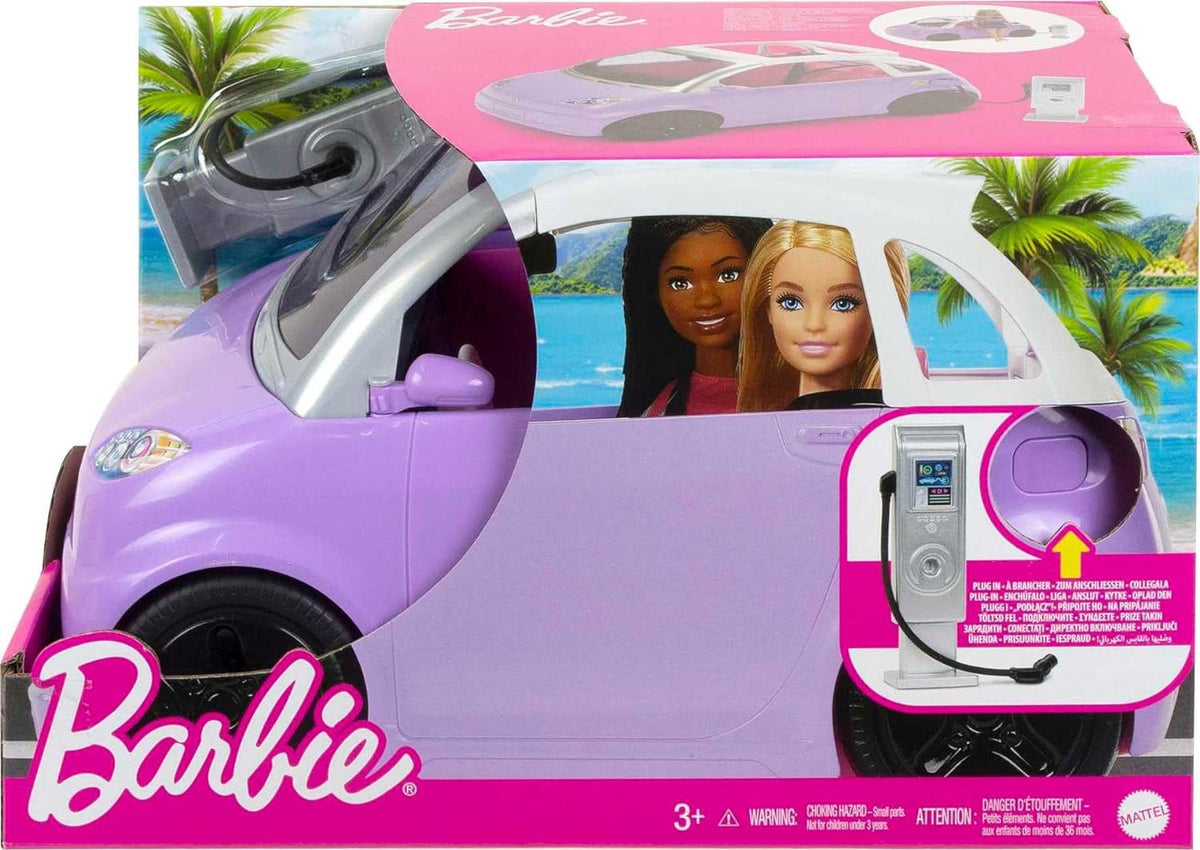 Mattel Barbie - Električno vozilo s polnilno postajo in priključkom (HJV36)