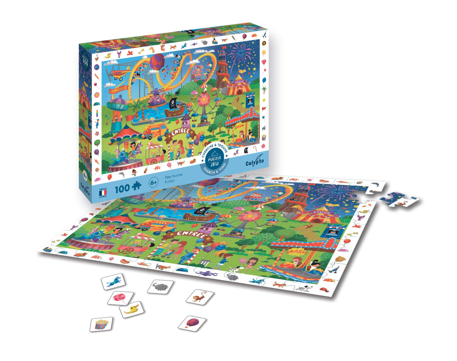 Puzzle 100 dílků - Hledej a najdi - Prázdninová akce