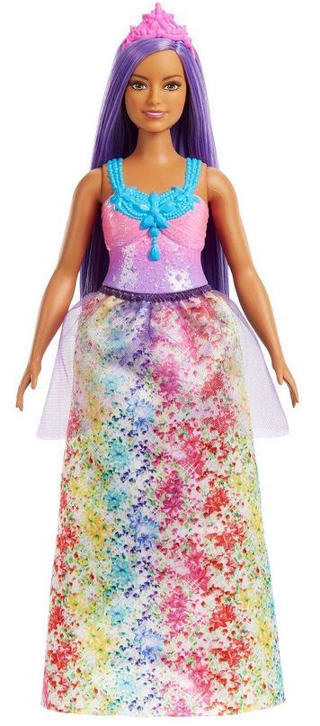 Mattel Barbie - Princesa z bujnimi lasmi vijolične barve (HGR17)