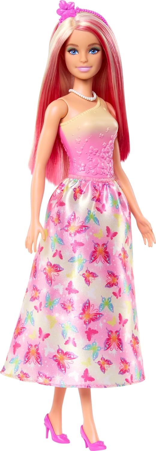 Mattel Barbie - Panenka s blond/růžovými vlasy (HRR08)
