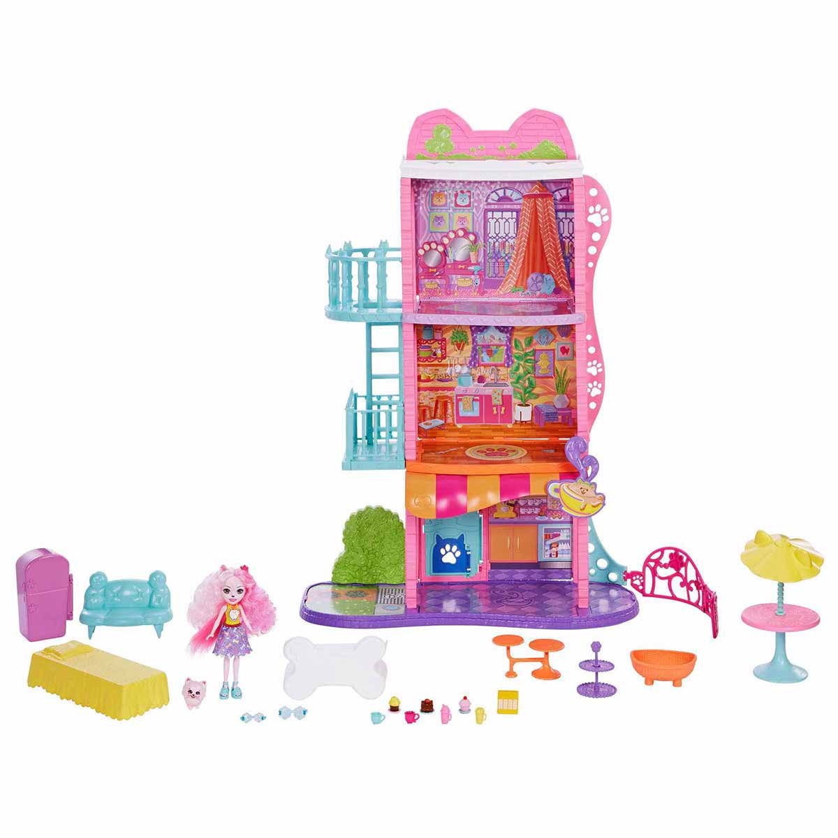 Mattel Enchantimals: City Stories – radnice a kavárna (HHC18)