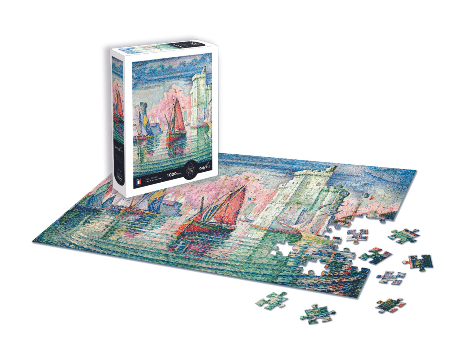 Puzzle 1000 dílků - Vjezd do přístavu La Rochelle - Paul Signac