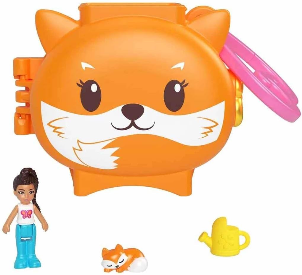 Mattel Polly Pocket Mini – Kompaktní sada Fox Playset (HRD39)