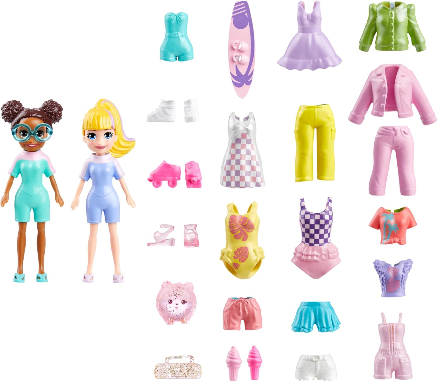 Mattel Polly Pocket: Změna barvy - Beach Playset (HRD61)