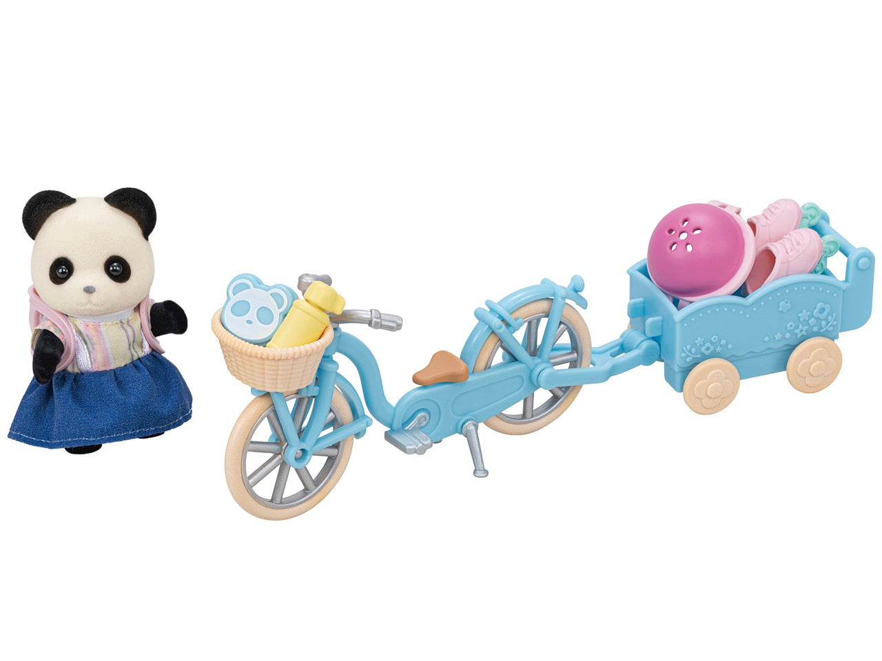 Cyklistický a kolečkový set - panda girl