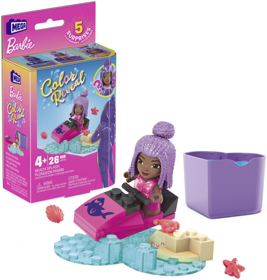 Mattel Mega Bloks Barbie - Mikro lutka za plažo (HHP87)