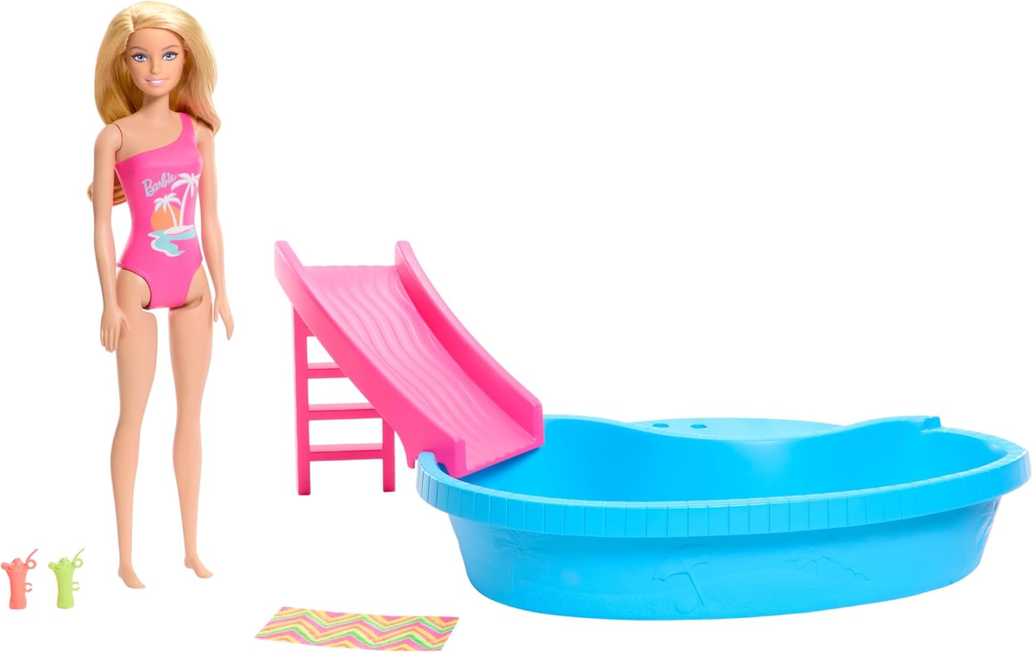 Mattel Barbie - panenka se skluzavkou do bazénu (HRJ74)