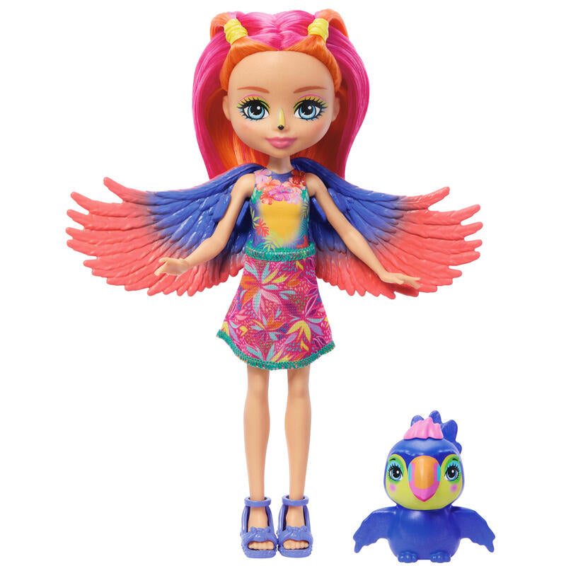 Mattel Enchantimals Sunny Beach - Trippi Tukan a panenka Pet Pavilion (HRX83)