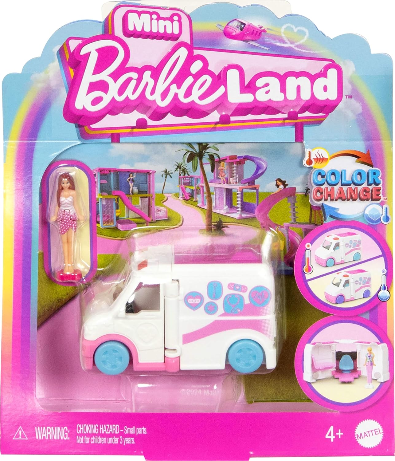 Mattel Barbie: Mini BarbieLand – panenka a mobilní ambulance (JRC34)