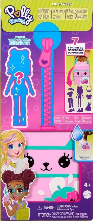 Mattel Polly Pocket - Lil' Styles Cabinet žlutá (HTV04)