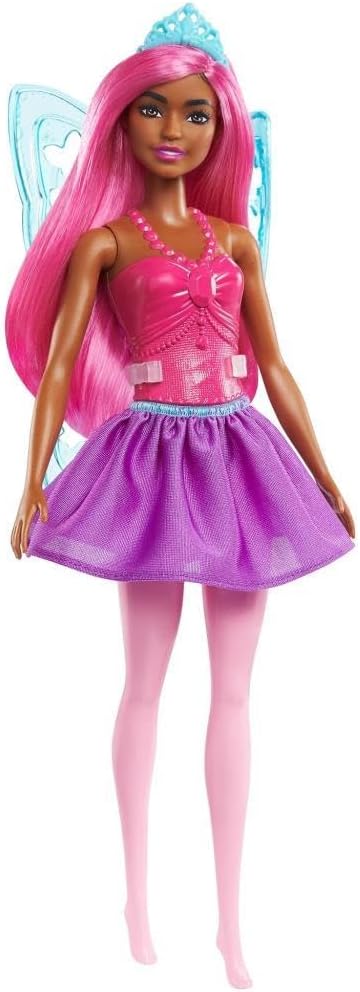 Mattel Barbie Fairy Ballet Dancer – panenka s fialovými vlasy a tmavší pletí (GXD60)