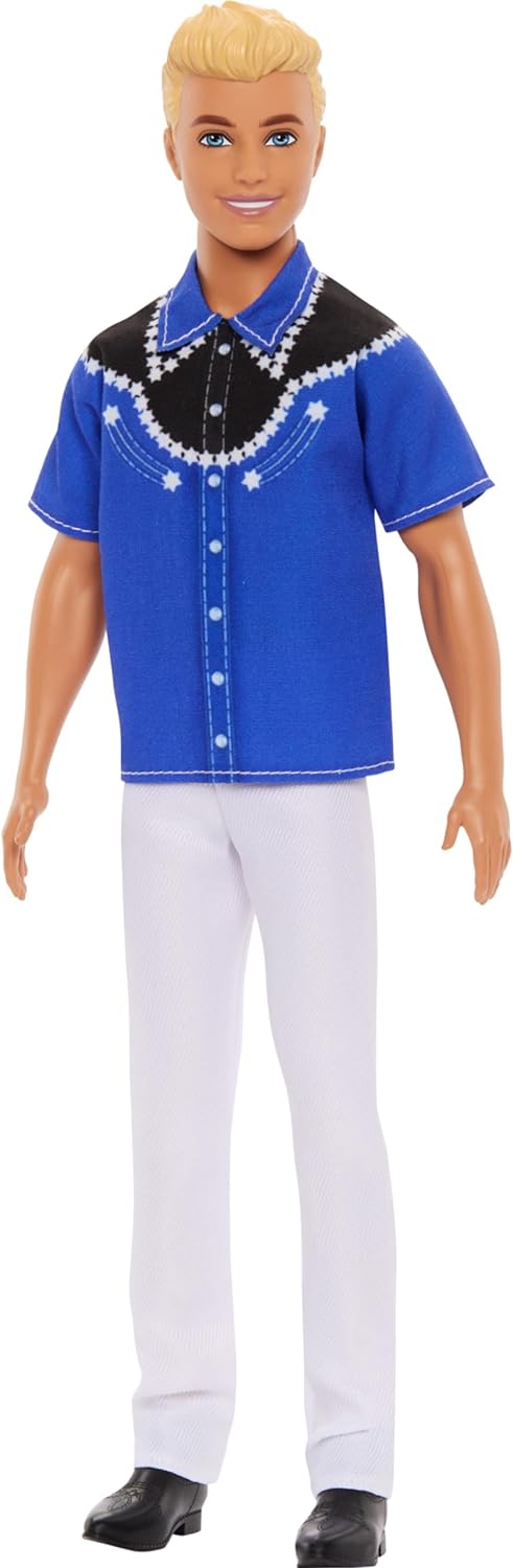 Mattel Barbie: Ken - western styl s blond vlasy, panenka Fashionistas (HRH25)