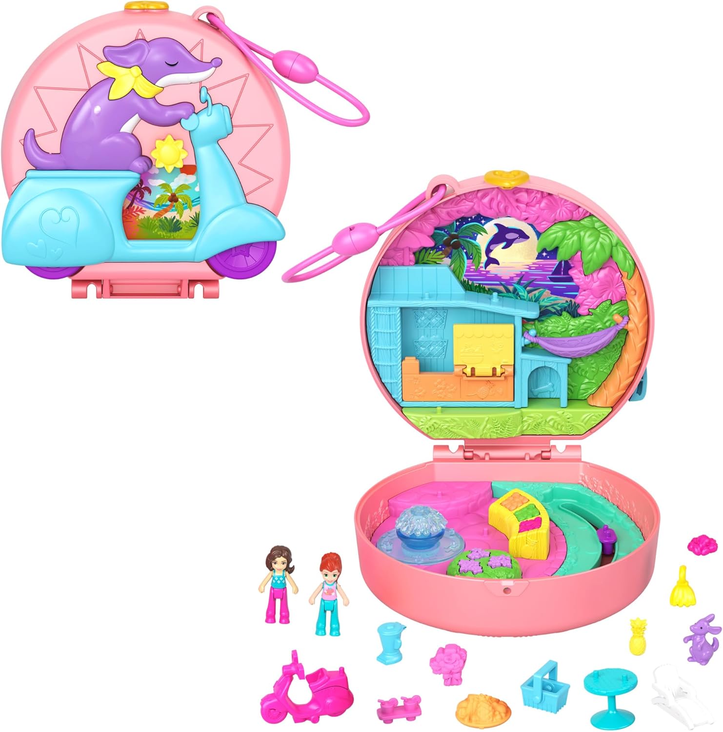 Mattel Polly Pocket: Adventures in Rio – Adventure Moped (HWN98)