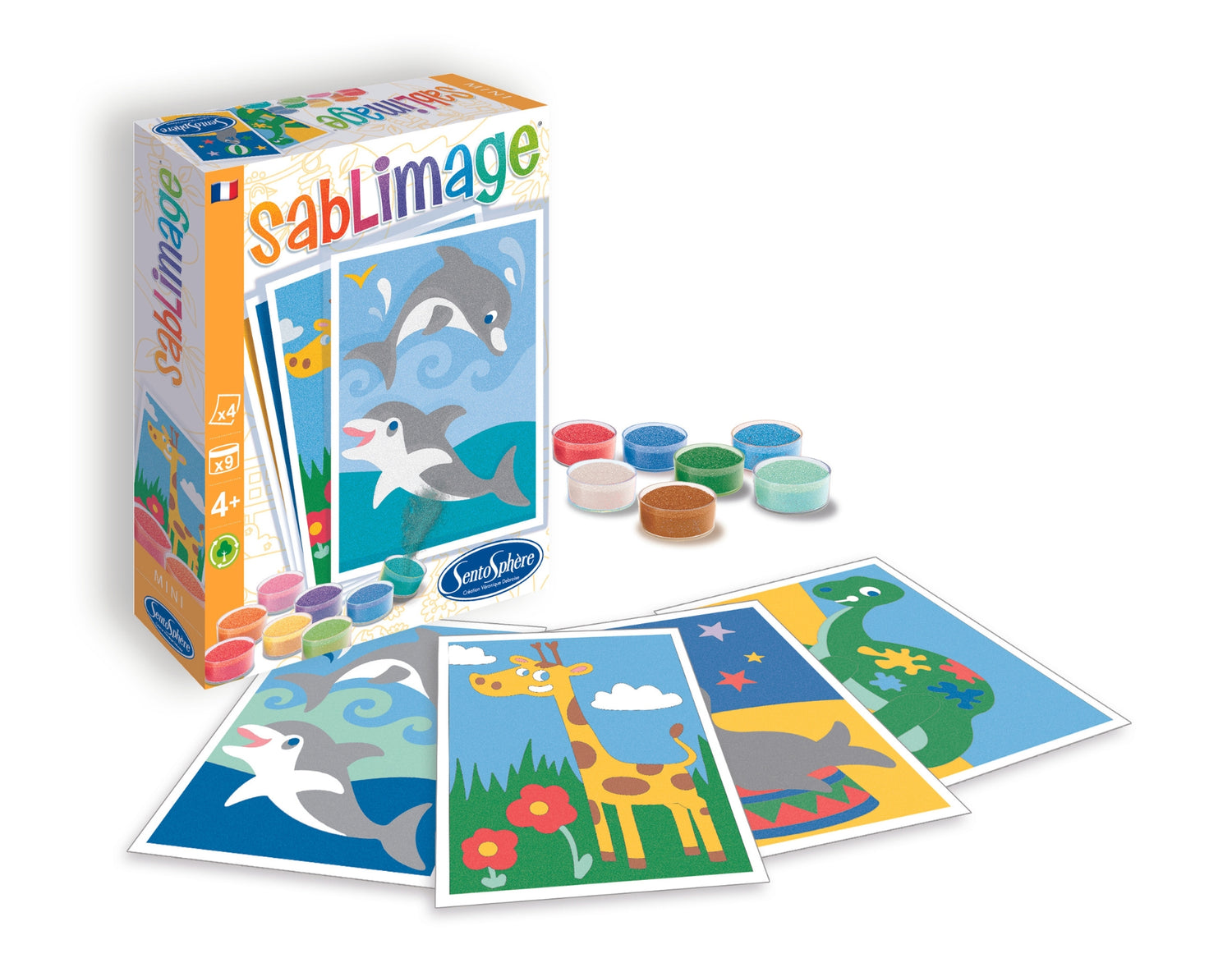 Sablimage Mini, písková kresba - Exotická zvířata